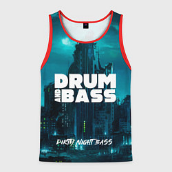 Майка-безрукавка мужская Dnb night, цвет: 3D-красный