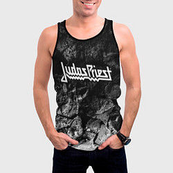 Майка-безрукавка мужская Judas Priest black graphite, цвет: 3D-черный — фото 2