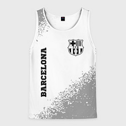 Майка-безрукавка мужская Barcelona sport на светлом фоне вертикально, цвет: 3D-белый