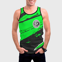 Майка-безрукавка мужская Inter sport green, цвет: 3D-черный — фото 2
