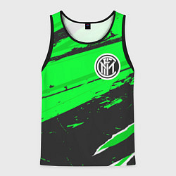 Майка-безрукавка мужская Inter sport green, цвет: 3D-черный