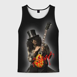 Майка-безрукавка мужская Slash музыкант группы Guns N Roses, цвет: 3D-черный