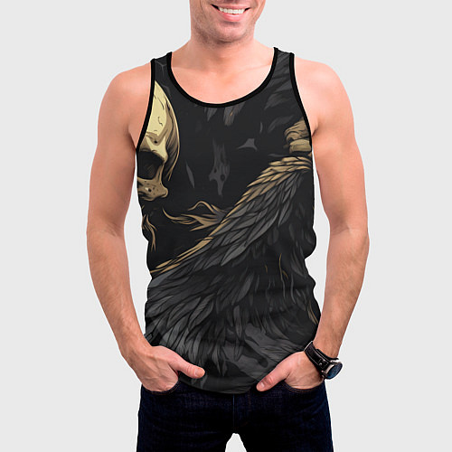 Мужская майка без рукавов Останки падших ангелов / 3D-Черный – фото 3