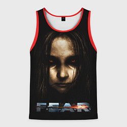 Майка-безрукавка мужская FEAR - Alma, цвет: 3D-красный