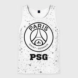 Майка-безрукавка мужская PSG sport на светлом фоне, цвет: 3D-белый