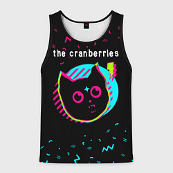Майка-безрукавка мужская The Cranberries - rock star cat, цвет: 3D-черный