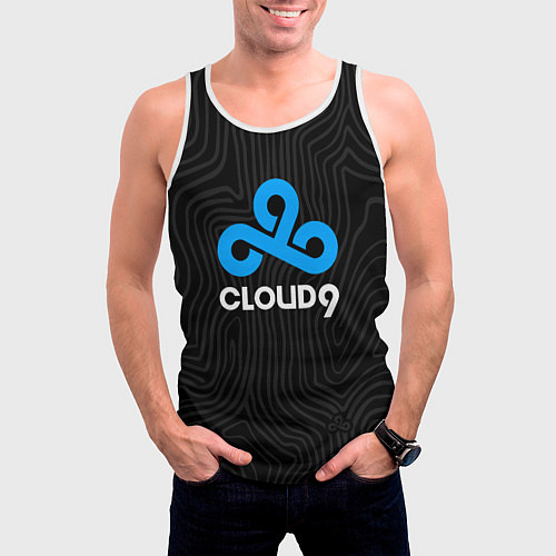 Мужская майка без рукавов Cloud9 hi-tech / 3D-Белый – фото 3