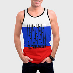 Майка-безрукавка мужская Made in russia man x, цвет: 3D-черный — фото 2