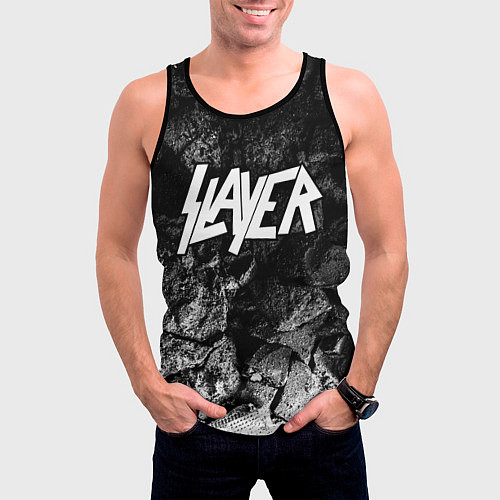 Мужская майка без рукавов Slayer black graphite / 3D-Черный – фото 3