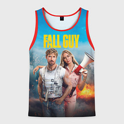 Майка-безрукавка мужская Ryan Gosling and Emily Blunt каскадеры, цвет: 3D-красный