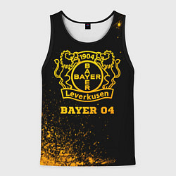 Майка-безрукавка мужская Bayer 04 - gold gradient, цвет: 3D-черный