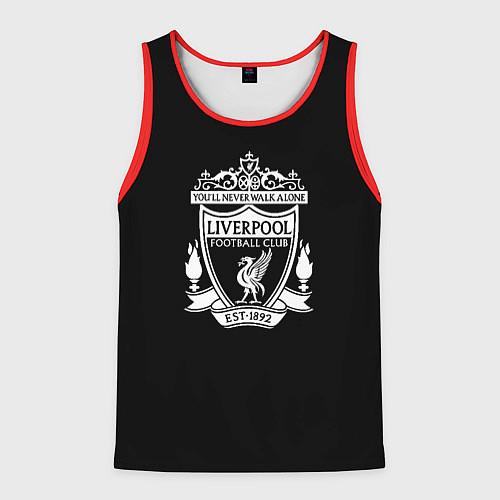 Мужская майка без рукавов Liverpool fc club / 3D-Красный – фото 1