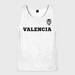 Майка-безрукавка мужская Valencia sport на светлом фоне посередине, цвет: 3D-белый