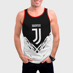 Майка-безрукавка мужская Juventus sport geometry fc club, цвет: 3D-красный — фото 2