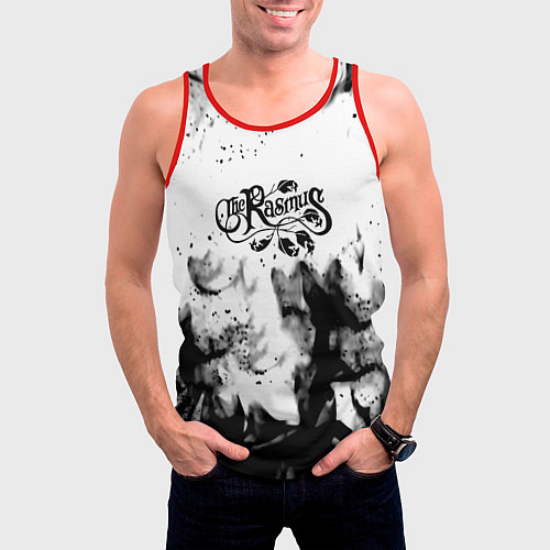 Мужская майка без рукавов Rasmus smoke steel / 3D-Красный – фото 3