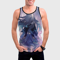 Майка-безрукавка мужская Honkai Star Rail Firefly smile, цвет: 3D-черный — фото 2