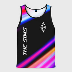 Майка-безрукавка мужская The Sims speed game lights, цвет: 3D-черный