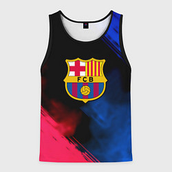 Майка-безрукавка мужская Barcelona fc club gradient smoke, цвет: 3D-черный