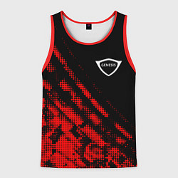 Майка-безрукавка мужская Genesis sport grunge, цвет: 3D-красный