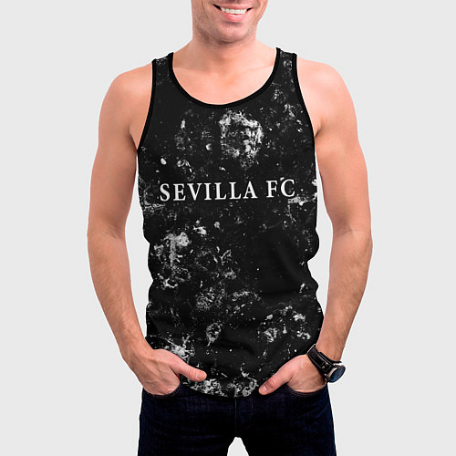 Мужская майка без рукавов Sevilla black ice / 3D-Черный – фото 3