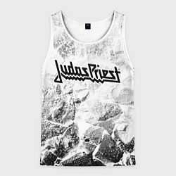 Майка-безрукавка мужская Judas Priest white graphite, цвет: 3D-белый