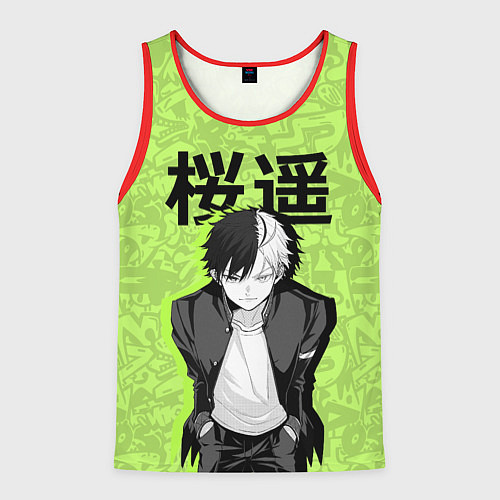 Мужская майка без рукавов Харука - Ветролом / 3D-Красный – фото 1