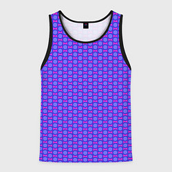 Майка-безрукавка мужская Паттерн шестиренки, цвет: 3D-черный