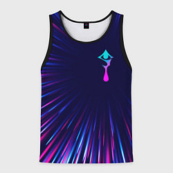 Майка-безрукавка мужская Hellsing neon blast lines, цвет: 3D-черный