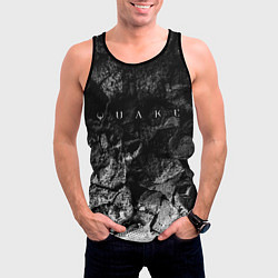 Майка-безрукавка мужская Quake black graphite, цвет: 3D-черный — фото 2