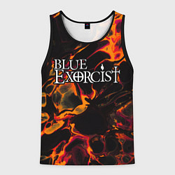 Майка-безрукавка мужская Blue Exorcist red lava, цвет: 3D-черный