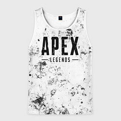 Майка-безрукавка мужская Apex Legends dirty ice, цвет: 3D-белый