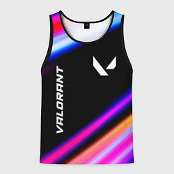 Майка-безрукавка мужская Valorant speed game lights, цвет: 3D-черный