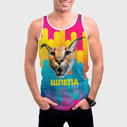 Майка-безрукавка мужская Голова Шлепы, цвет: 3D-белый — фото 2