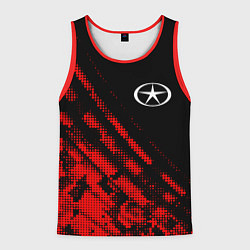 Майка-безрукавка мужская JAC sport grunge, цвет: 3D-красный