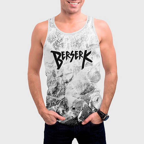 Мужская майка без рукавов Berserk white graphite / 3D-Белый – фото 3