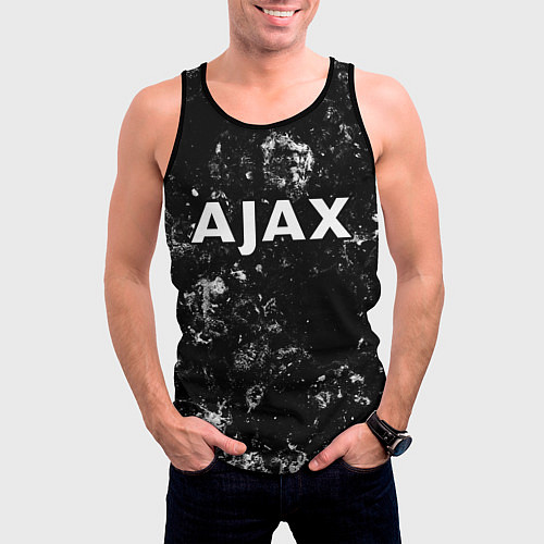 Мужская майка без рукавов Ajax black ice / 3D-Черный – фото 3