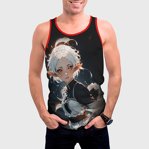 Мужская майка без рукавов Сильфи - Mushoku Tensei: Jobless / 3D-Красный – фото 3