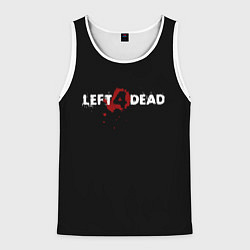 Майка-безрукавка мужская Left 4 Dead logo, цвет: 3D-белый