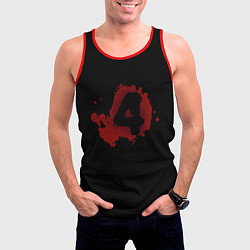 Майка-безрукавка мужская Left 4 Dead logo красный, цвет: 3D-красный — фото 2