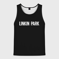 Майка-безрукавка мужская Linkin park rock white, цвет: 3D-черный