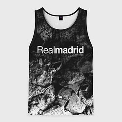 Майка-безрукавка мужская Real Madrid black graphite, цвет: 3D-черный