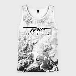 Майка-безрукавка мужская Tokio Hotel white graphite, цвет: 3D-белый