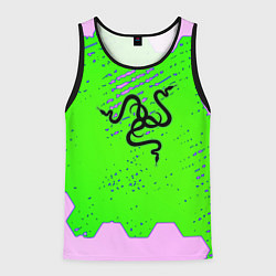 Майка-безрукавка мужская Razer pattern geometry, цвет: 3D-черный