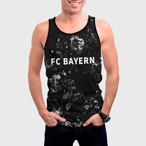 Мужская майка без рукавов Bayern black ice / 3D-Черный – фото 3