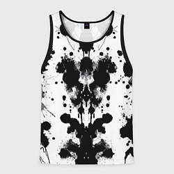 Майка-безрукавка мужская The psychedelic Rorschach test - ai art, цвет: 3D-черный