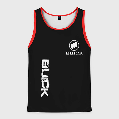 Мужская майка без рукавов Buik logo white / 3D-Красный – фото 1
