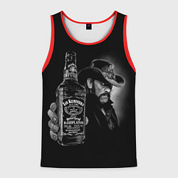 Майка-безрукавка мужская Motorhead - Ian Kilmister whiskey, цвет: 3D-красный