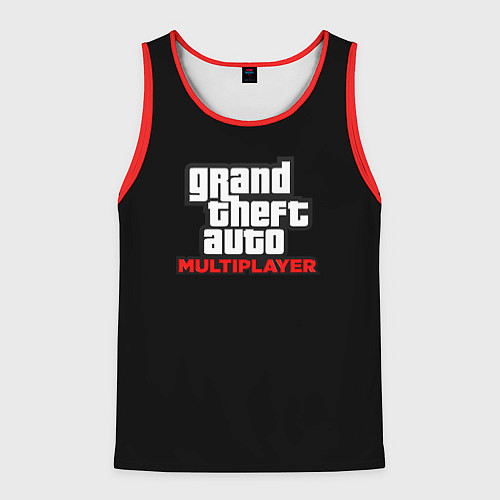Мужская майка без рукавов GTA мультиплеер / 3D-Красный – фото 1