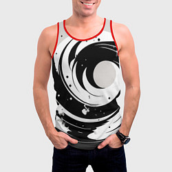 Майка-безрукавка мужская Экспрессивная абстракция - нейроарт, цвет: 3D-красный — фото 2