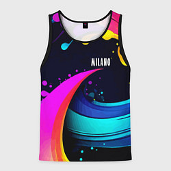 Майка-безрукавка мужская Neon abstraction - Milano, цвет: 3D-черный